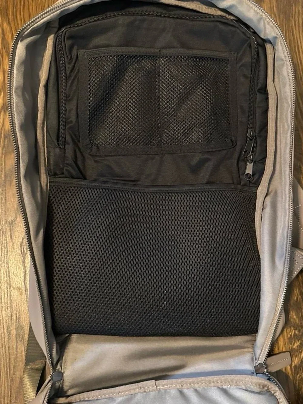 Esntls gray backpack